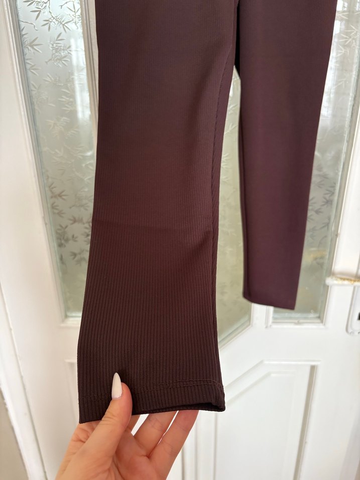 Kahverengi Kadın Tayt - Görsel 2