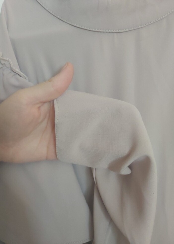 Standart beden fırfır tunik şık - Görsel 4