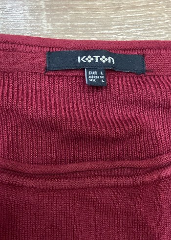 Koton Kadın Bordo Uzun Kollu ince kazak