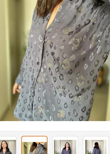 Zara Leopar Desenli Şık Taşlı Takım