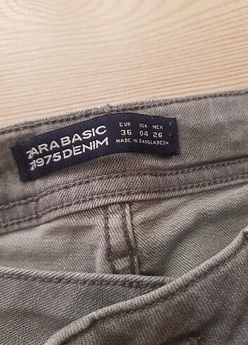 36 Beden gri Renk Zara #kadın #pantolon 