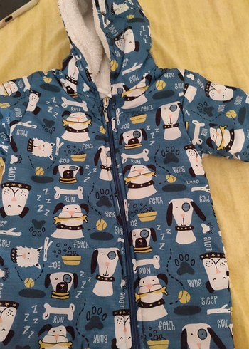 Kapüşonlu Fermuarlı Erkek Bebek Tulum - Görsel 3