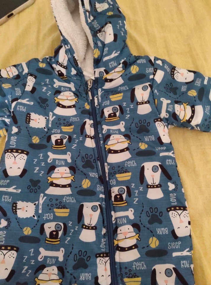 Kapüşonlu Fermuarlı Erkek Bebek Tulum - Görsel 3