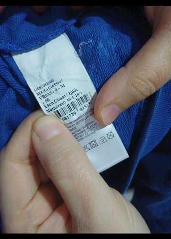m Beden mavi Renk Polo Mavi Sweatshirt Uzun Kollu