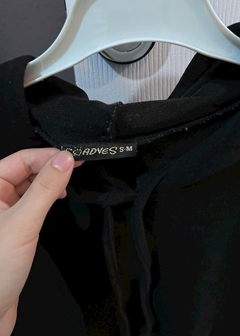diğer Beden siyah Renk Siyah Kapüşonlu Oversize Sweatshirt