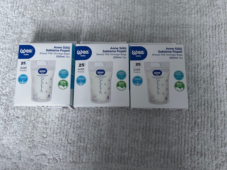Wee Baby Anne Sütü Saklama Poşeti 25'li 200ml - Görsel 3