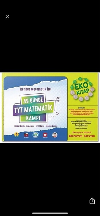 Rehber matematik 49 günde tyt matematik kitabı