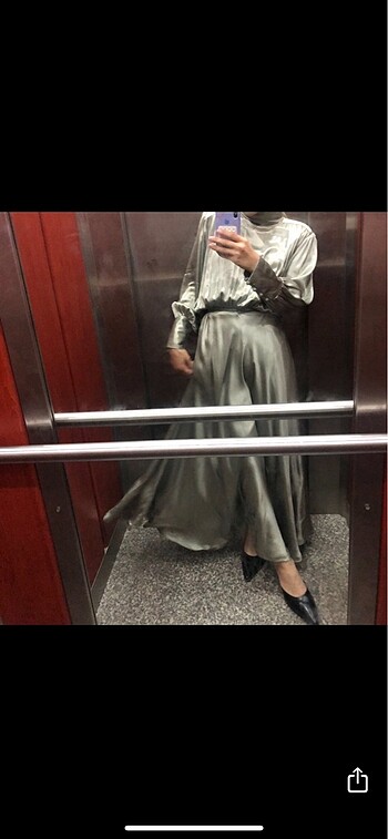 Zara Saten elbise