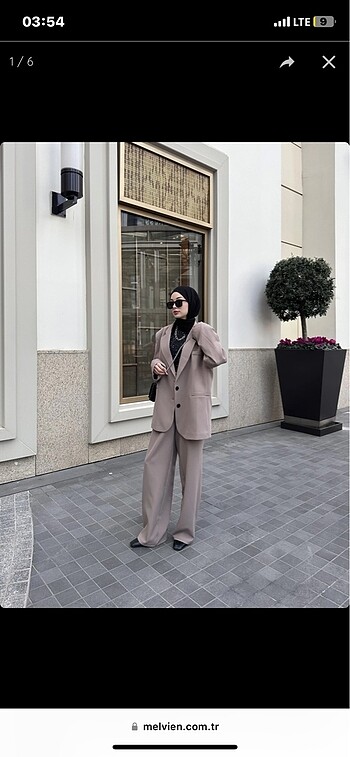 Vizon Vintage Blazer Ceket Takım