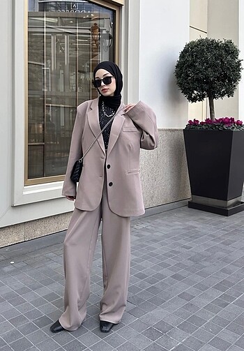 Zara Vizon Vintage Blazer Ceket Takım
