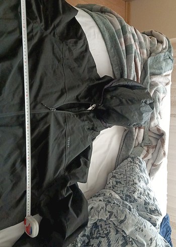 3xl Beden siyah Renk Decahtlon Siyah Kapüşonlu Erkek -Kadin Rüzgarlık Mont