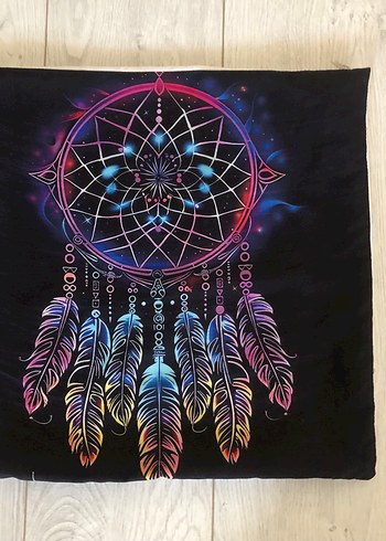 Diğer Renkli Baskılı Dreamcatcher Yastık Kılıfı 43X44 cm