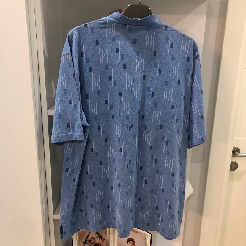 Mavi Düğmeli Kısa Kollu L XL Bedene - Görsel 2