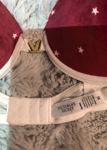 #VİCTORIAS SECRET KADİFE 90 BEDEN Bordo Yıldız Desenli - Görsel 2