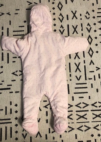 #MOTHERCARE 6-9 AY Pastel pembe renkte, kapüşonlu ve patikli - Görsel 2