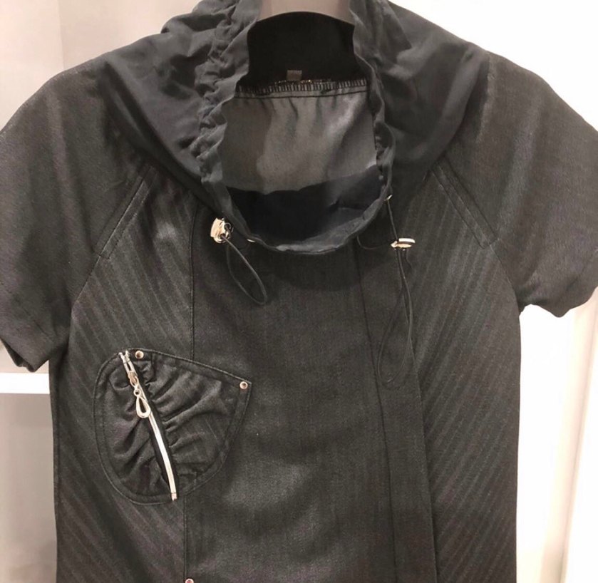 #Y-LONDON S M BEDENE Fermuarlı Siyah Gotik tarzı elbise - Görsel 5