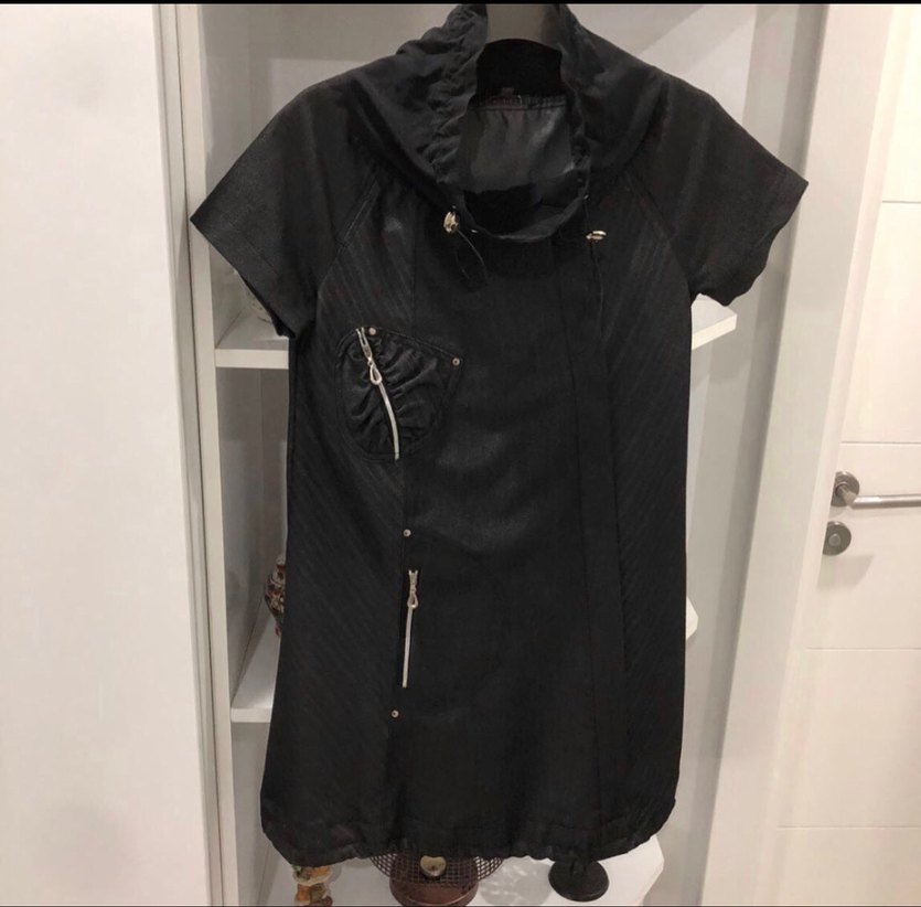 #Y-LONDON S M BEDENE Fermuarlı Siyah Gotik tarzı elbise - Görsel 4