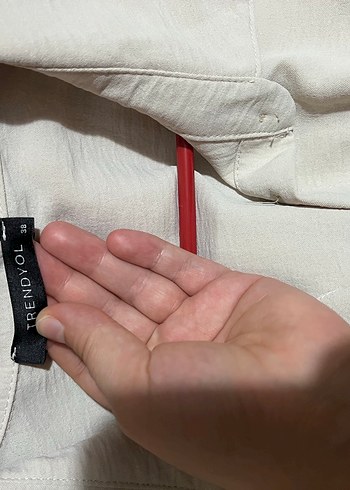 38 Beden beyaz Renk Düğmeli Beyaz Uzun Elbise