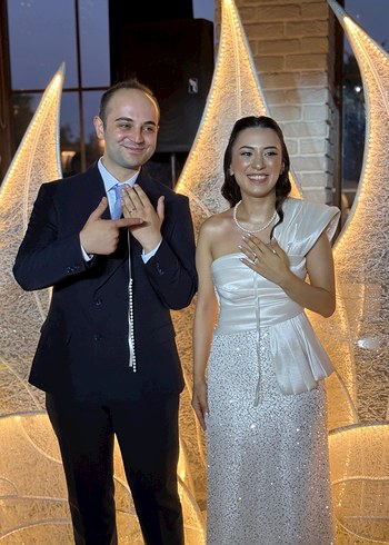 s Beden beyaz Renk Beyaz Drapeli Straplez Uzun Abiye
