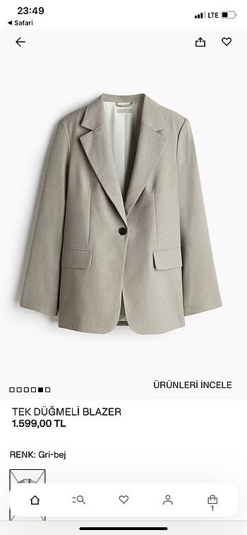 H&M blazer ceket