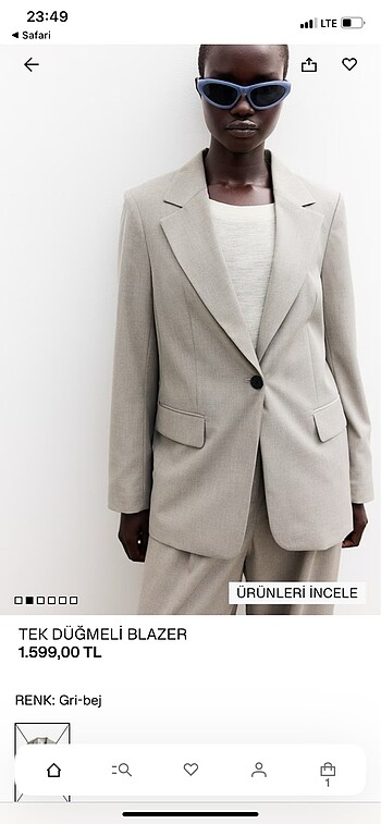 xs Beden H&M blazer ceket