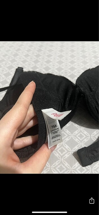 xs Beden siyah Renk Push up sütyen