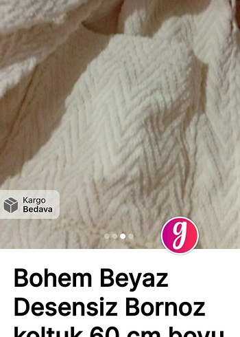 Bohem Beyaz Desensiz Erkek Bornoz