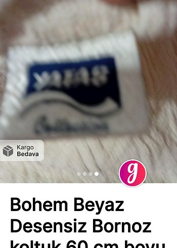 Bohem Beyaz Desensiz Erkek Bornoz