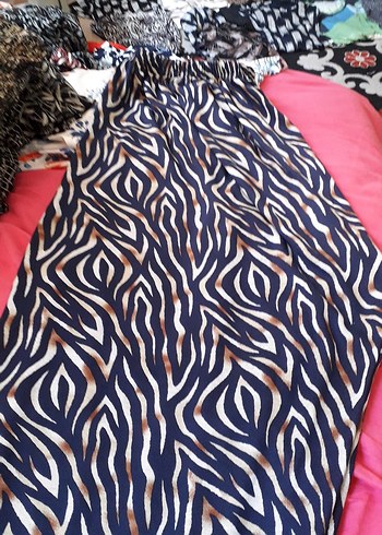 universal Beden Zebra Desenli Uzun pijama