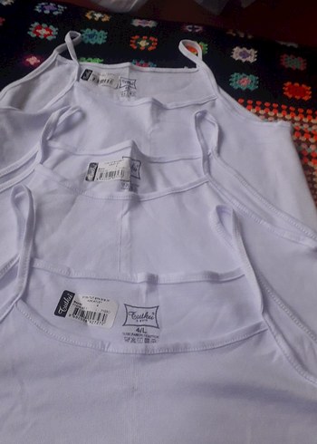 46 Beden Beyaz Atlet 1 Paket