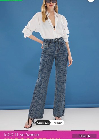 Trendyol & Milla Batik Desenli Kot Pantolon
