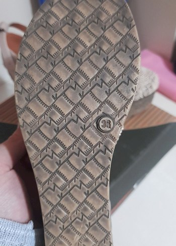 36 Beden dantelli topuklu sandalet