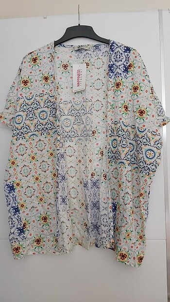 Desenli Kimono Viskon Üst /Şort