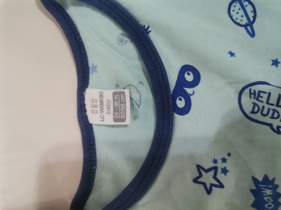 Çocuk Renkli Desenli Yazlık Tulum Rahat Yumuşak 2 Adet - Görsel 3