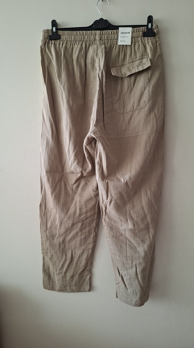 Lacoste Bej Düz Pantolon 3XL beden — görsel 5/5