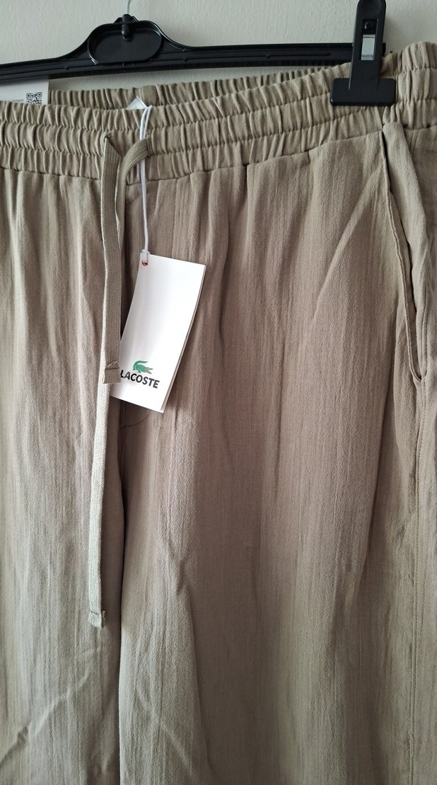Lacoste Bej Düz Pantolon 3XL beden — görsel 2/5