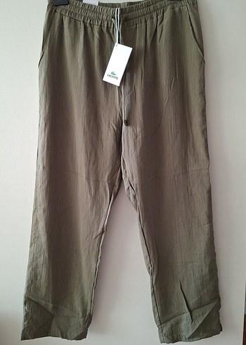 Lacoste Haki Rahat Kesim Pamuklu Pantolon