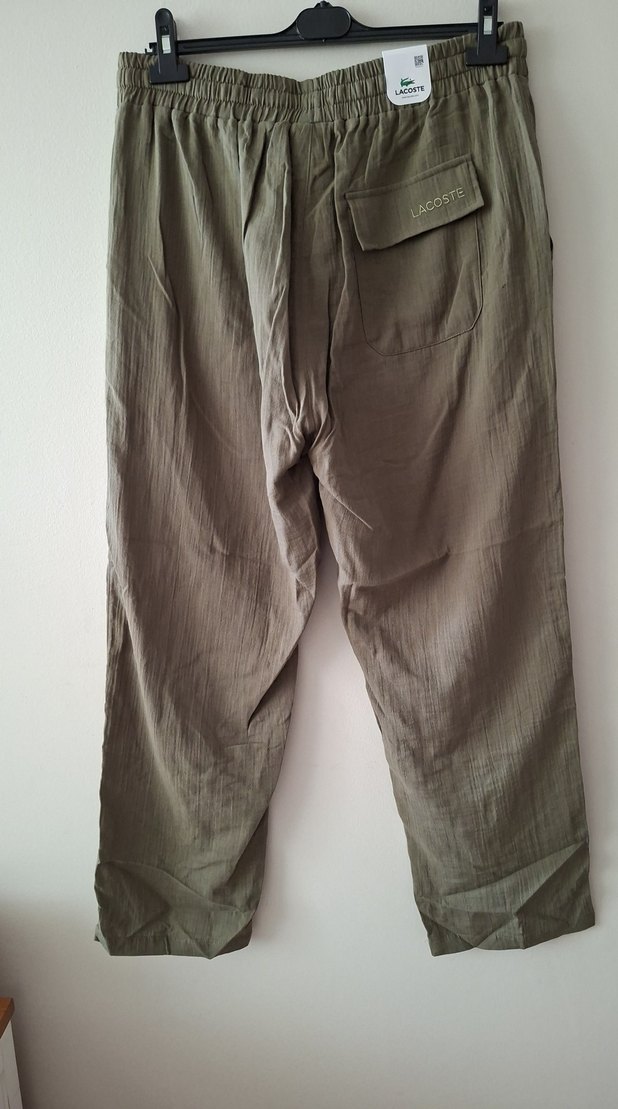 Lacoste Haki Rahat Kesim Pamuklu Pantolon — görsel 4/4