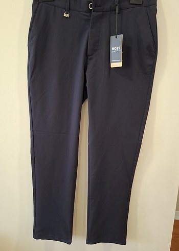 Hugo Boss Boss Lacivert Duz Kesim Pantolon