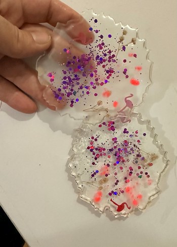 Epoksi bardak altligi 2 adet - Görsel 6