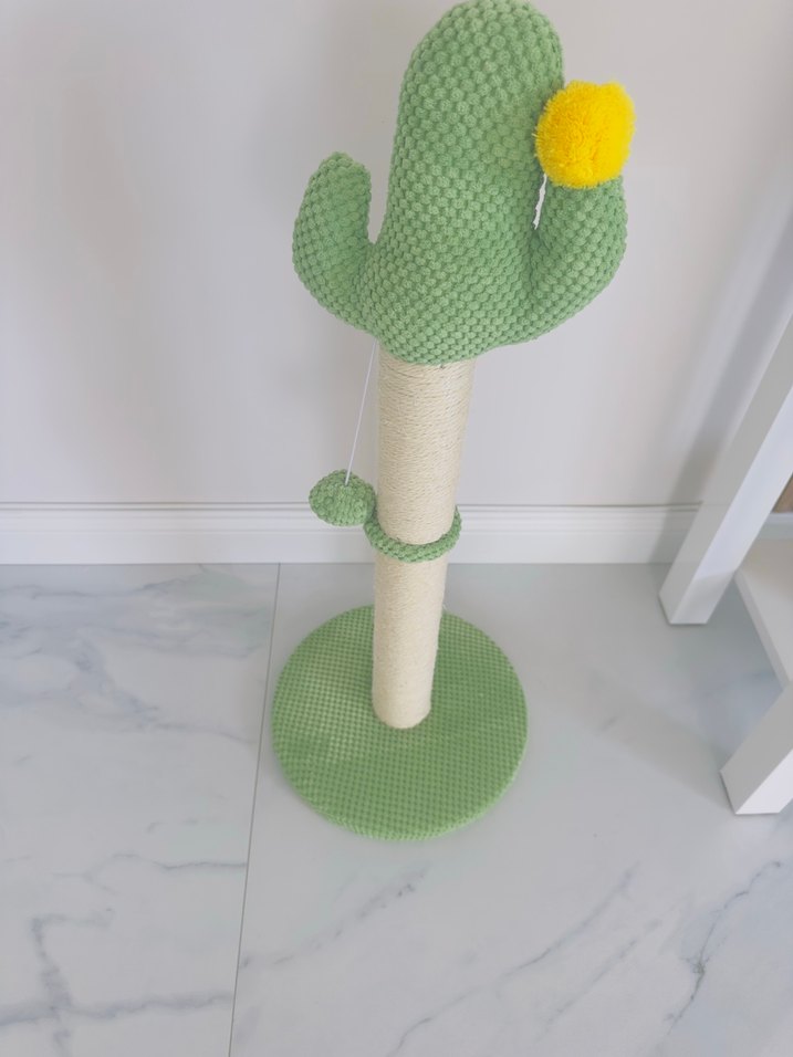 Yeşil Kaktüs Tasarımlı Kedi Tırmalama Tahtası - Görsel 2