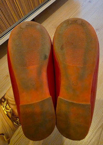 Kırmızı Fiyonk Detaylı Kız Çocuk Babet - Görsel 7