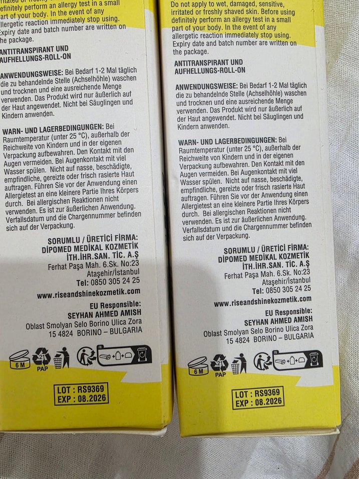 Rise & Shine Beyazlatıcı Roll-On Ter Önleyici 75 ml - Görsel 3