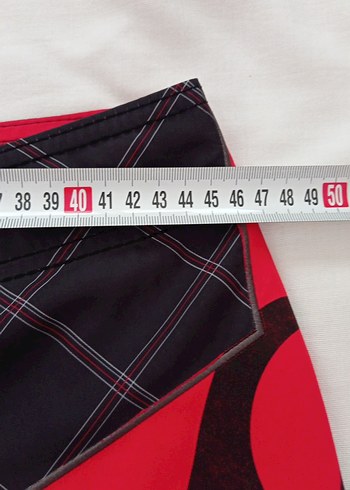 Kırmızı Siyah Erkek Midi Mayo - Görsel 5