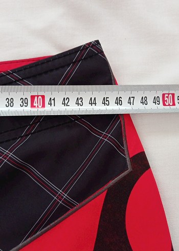 Kırmızı Siyah Erkek Midi Mayo - Görsel 6