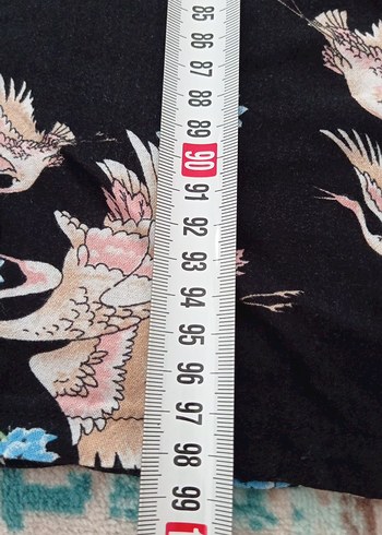 Desenli V Yaka Düğmeli Uzun Hamile Elbisesi - Görsel 11