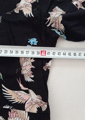 Desenli V Yaka Düğmeli Uzun Hamile Elbisesi - Görsel 8