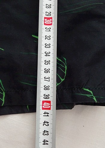 Erkek Loose Fit Koyu Yeşil Tie-Dye Mini Mayo - Görsel 8