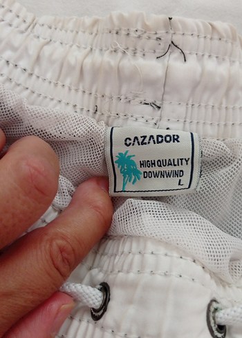 Erkek Loose Fit Koyu Yeşil Tie-Dye Mini Mayo - Görsel 5