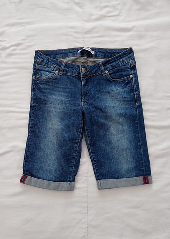 Kadın Mavi Denim Mini Şort